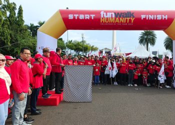 Wali Kota Jakpus Lepas Fun Walk Humanity PMI, Apresiasi Peran Relawan Kemanusiaan