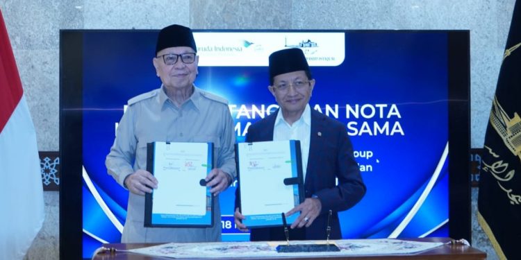 SAMBUT RAMADAN GARUDA INDONESIA GROUP PERKUAT SINERGI LAYANAN UMAT MELALUI KOLABORASI DENGAN MASJID ISTIQLAL