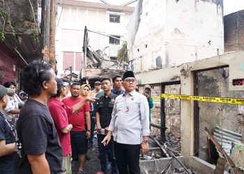 Arifin Pastikan Korban Kebakaran Paseban Dapat Bantuan, 95 Warga Terdampak