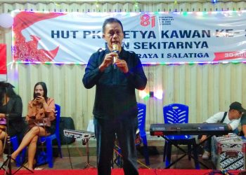 Semarak HUT RI ke-81, PKL Pasar Raya Salatiga Rayakan 24 Tahun Paguyuban Setya Kawan